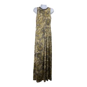 Mango Womens Sleeveless Floral Paisley‎ Maxi Dress Size S Cottagecore Fairy Boho